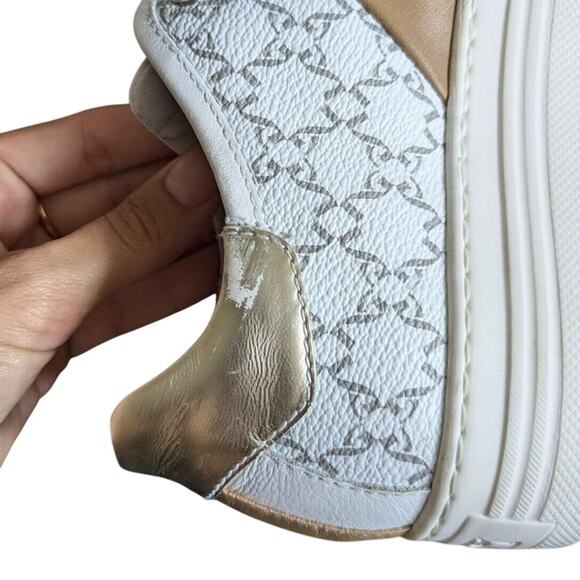 NeroGiardini Leather Logo Skater Womens White Sneakers Size US5.5-6 EU36 - Picture 5 of 15